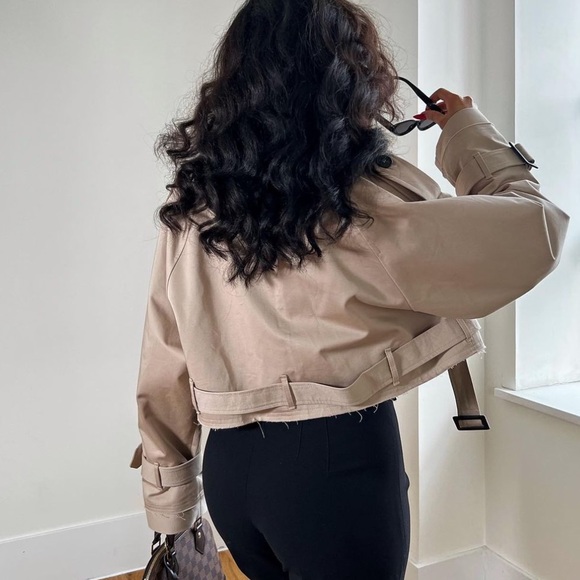 Zara Oversized Cropped Bicker Jacket - Picture 10 of 16